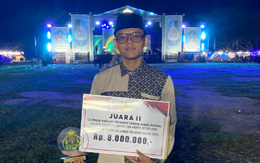 Tiga Mahasiswa STIBA Makassar Ukir Prestasi di STQH XXIII Sulsel, Musyarrif Raih Juara II Hafalan 100 Hadis Bersanad